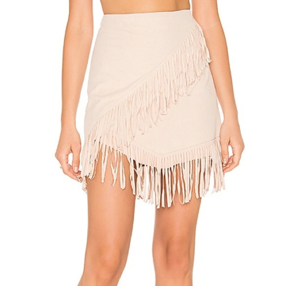 NWT 1. State Cashew Fringe Skirt